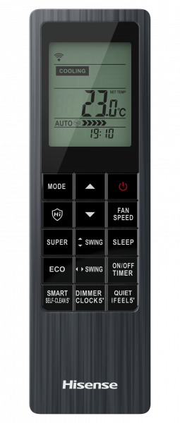 Купить кондиционер Сплит-система HISENSE, BLACK CRYSTAL SUPER DC Inverter Wi-Fi, AS-10UW4RVETG01G(B) / AS-10UW4RVETG01W(B)