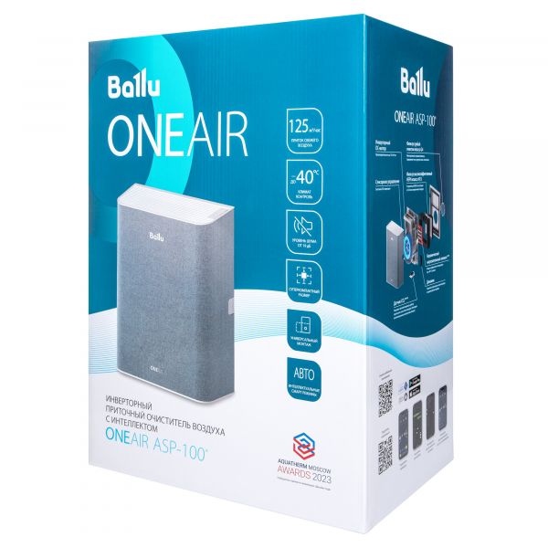 Купить кондиционер Очиститель воздуха приточный BALLU, ONEAIR ASP-100W